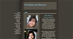 Desktop Screenshot of findmaisyandshannon.com